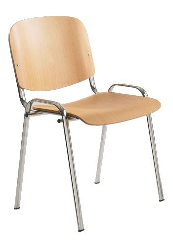 Konferenční židle - 1120 L RAL  - Stříbrně lakovaný rám