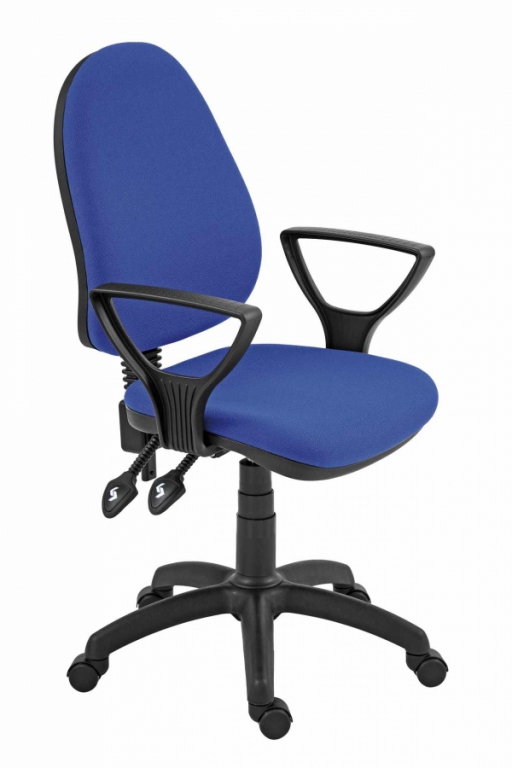 Kancelářská židle Panther ASYN  - koženka modrá