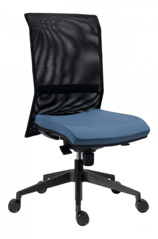 Kancelářská židle 1580 SYN GALA NET  - Koženka žlutá