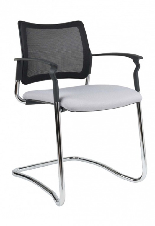 Jednací židle 2170/S C NET Rocky/S NET  - koženka modrá