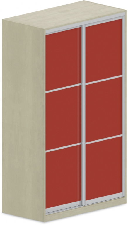 Šatní skříň s posuvnými dveřmi 120x62x205cm - Brillint white