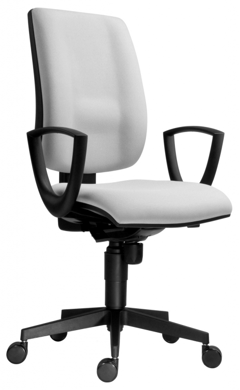 Kancelářská židle 1380 SYN FLUTE  - koženka oranžová