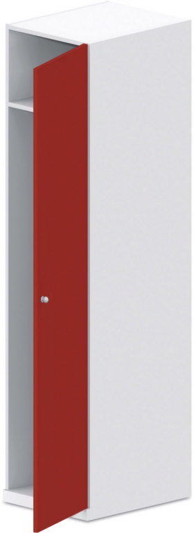 Šatní skříň 50x62x205cm - Chilli red