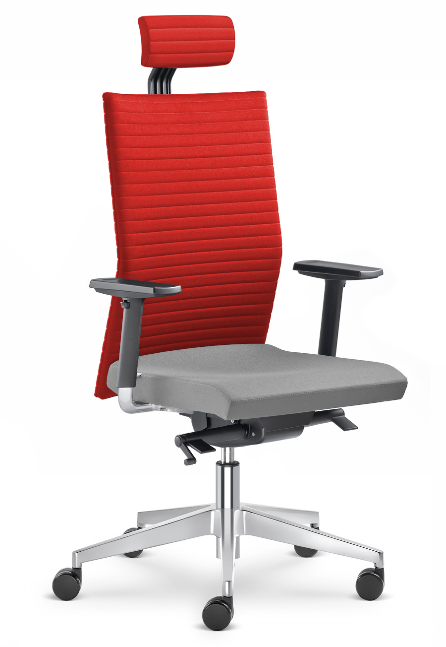 Kancelářská židle Element 435-SYS-F40-N6  - červená/šedá