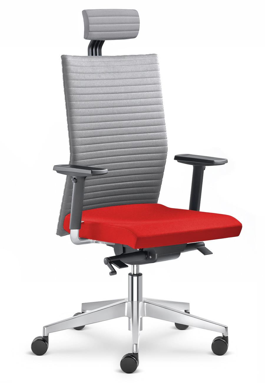 Kancelářská židle Element 435-SYS-F40-N6  - šedá/červená