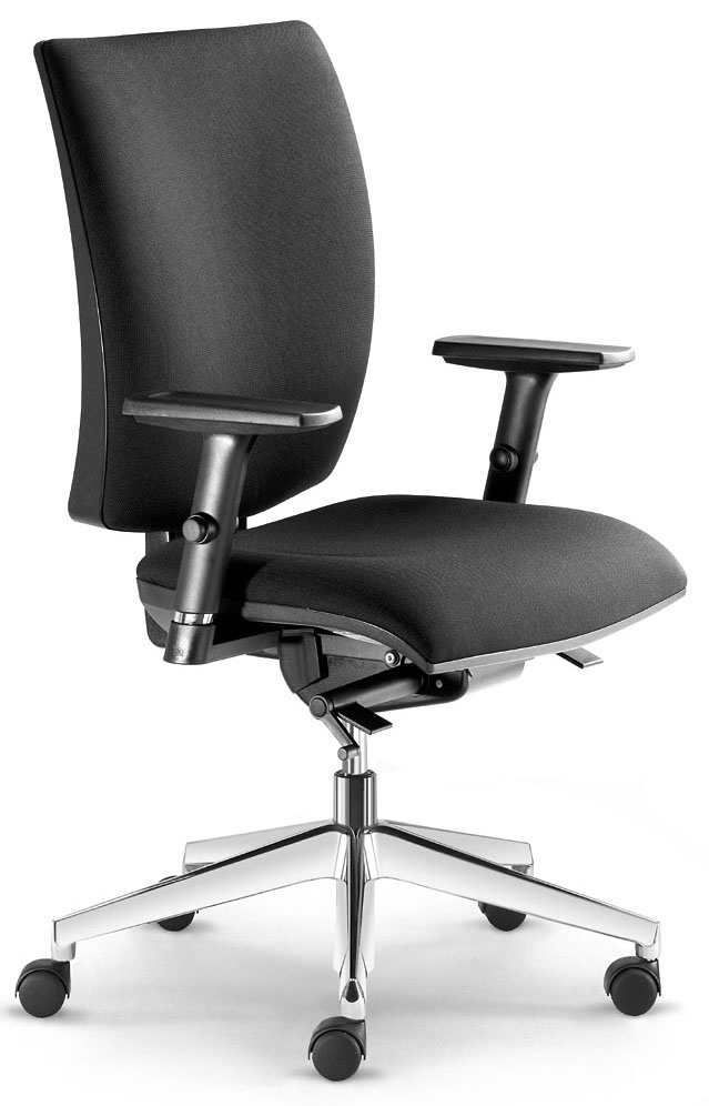 Kancelářšká židle Lyra 235-SYS-F80-N6  - koženka vínová