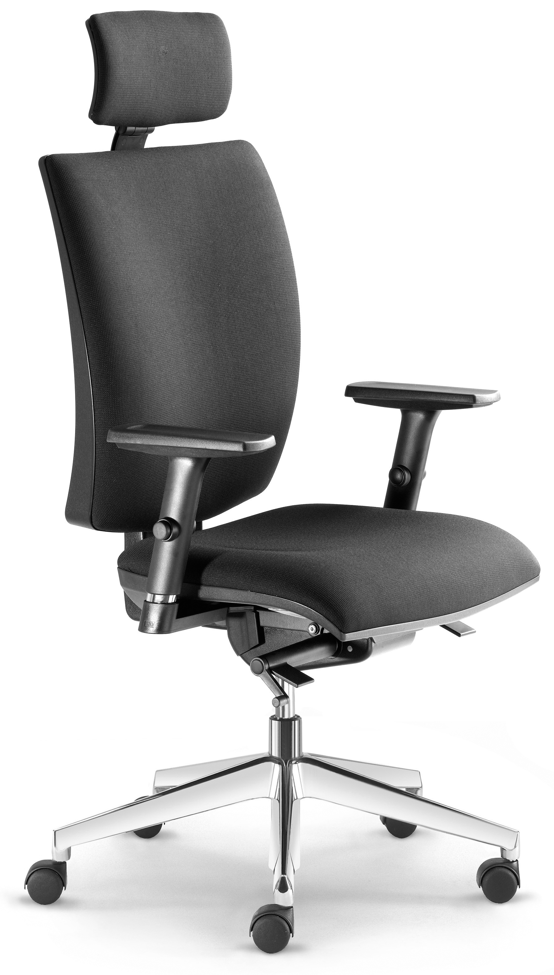 Kancelářšká židle Lyra 237-SYS-F80-N6  - koženka šedá